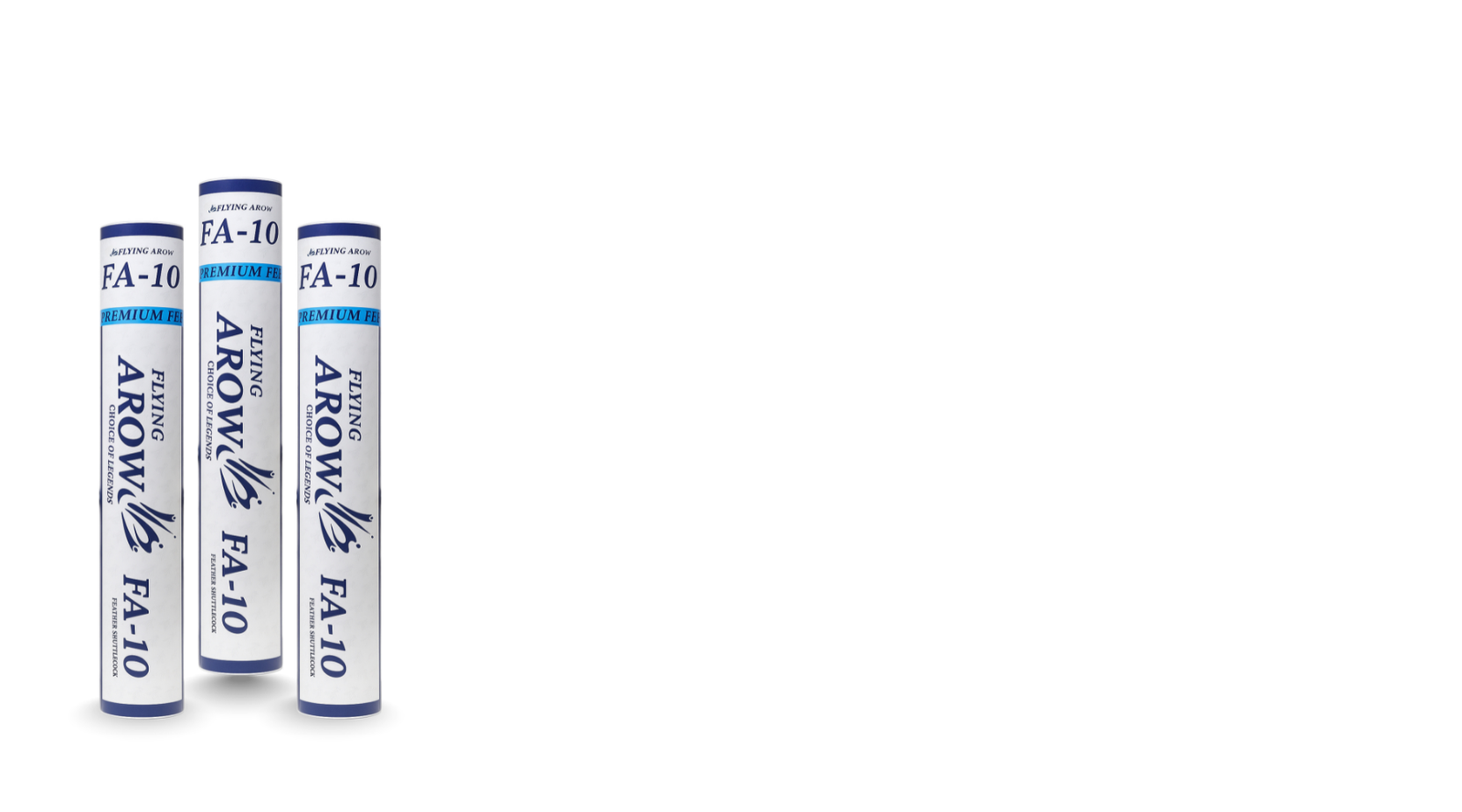 FA-10 Feather Shuttlecock 3 Pack