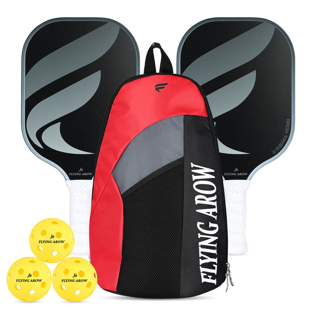 Flying Arow pickleball combo kit 2 paddles bag and balls beginner pickleball set complete starter kit