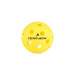 Flying Arow pickleball ball yellow TPE material durable outdoor indoor high visibility ball