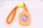pickleball keychain with clip assorted colors