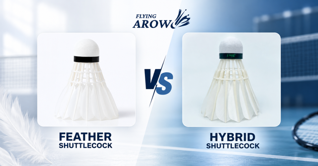 Feather vs Hybrid Shuttlecocks