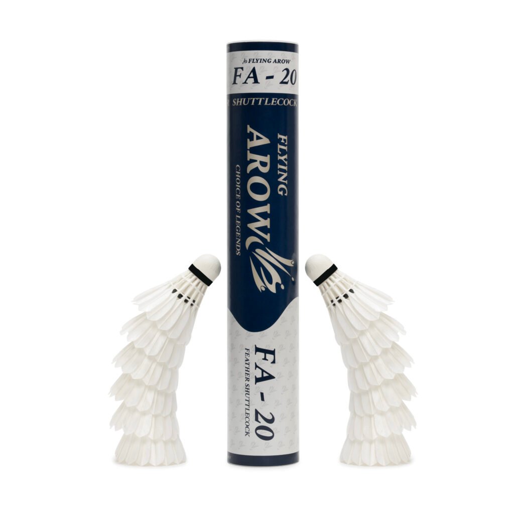FlyingArow FA-20 feather shuttlecock with tube