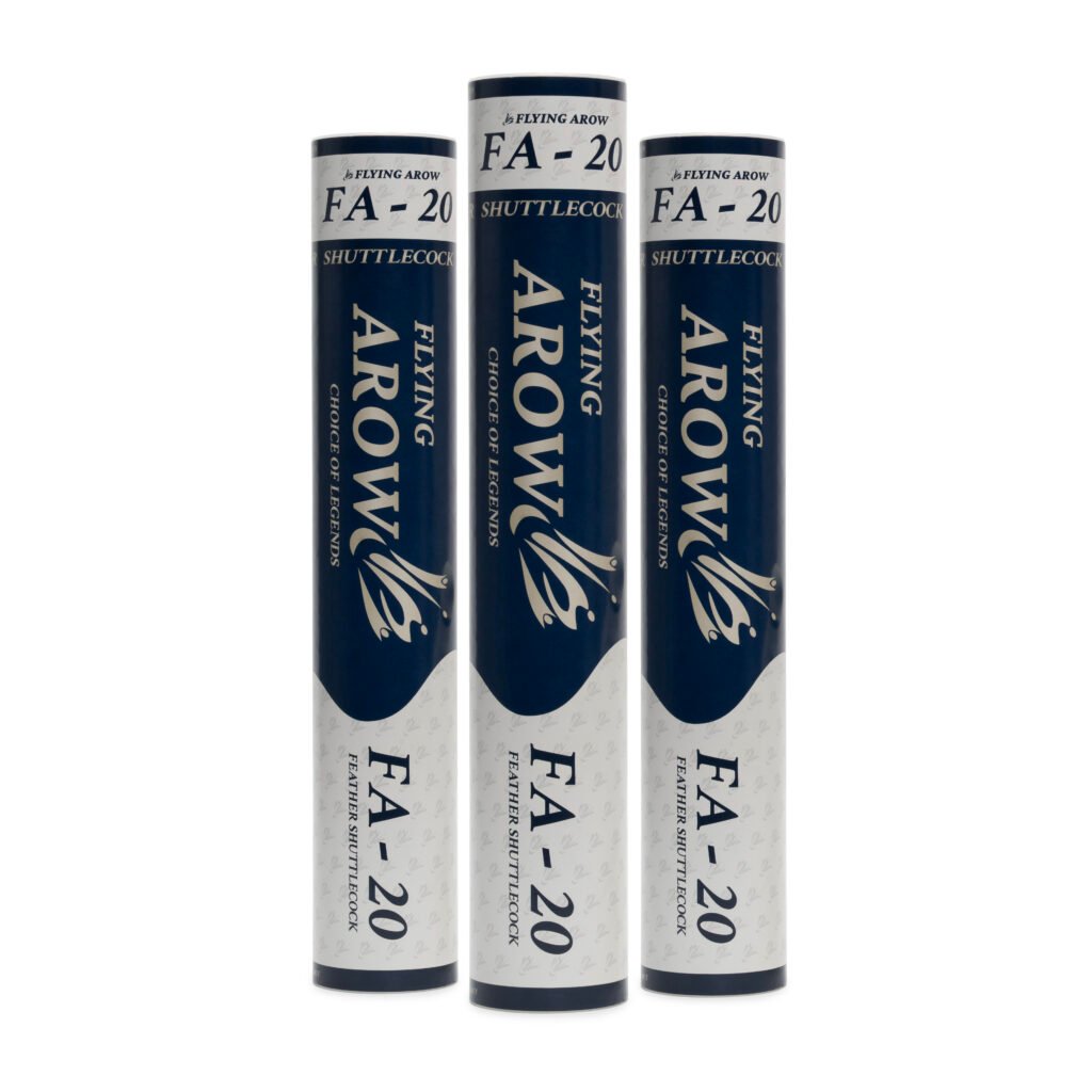FlyingArow FA-20 feather shuttlecock pack of 3